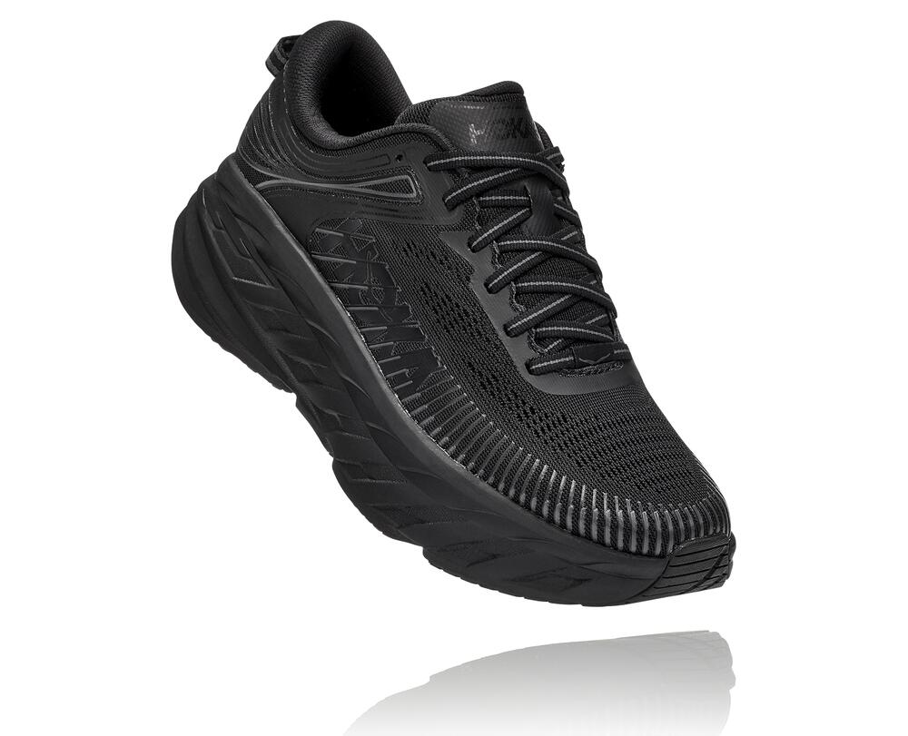 Hoka One One Bondi 7 Ženske Čevlji Črna / Črna SI-168495G